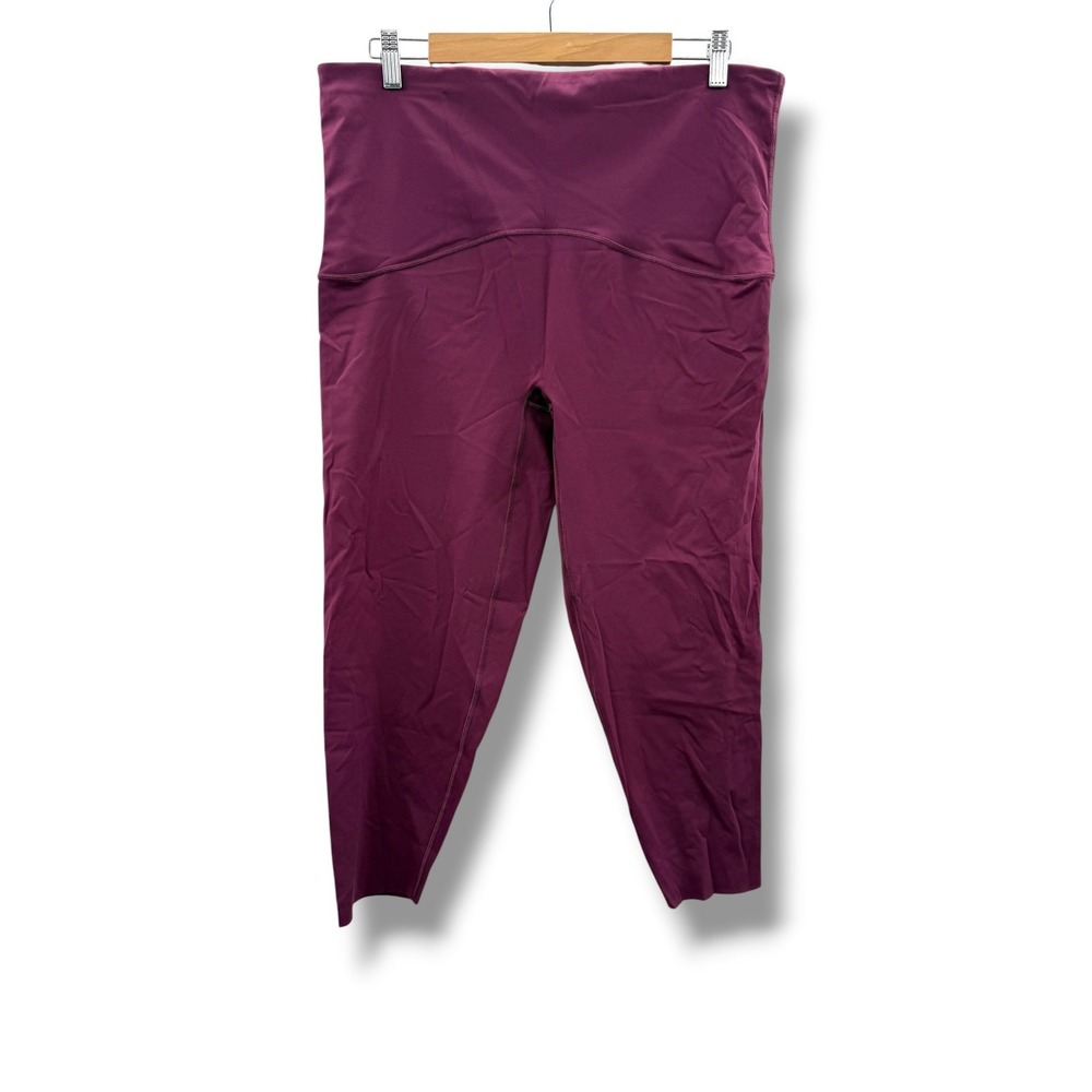 Spanx Booty Boost Leggings Womens 2X Purple High Rise Sculpting Active Plus Size